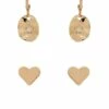 Marcs Heart & Charm Gold Earring Multipack