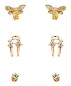 Marcs Crystal Bee Multi Earring Pack