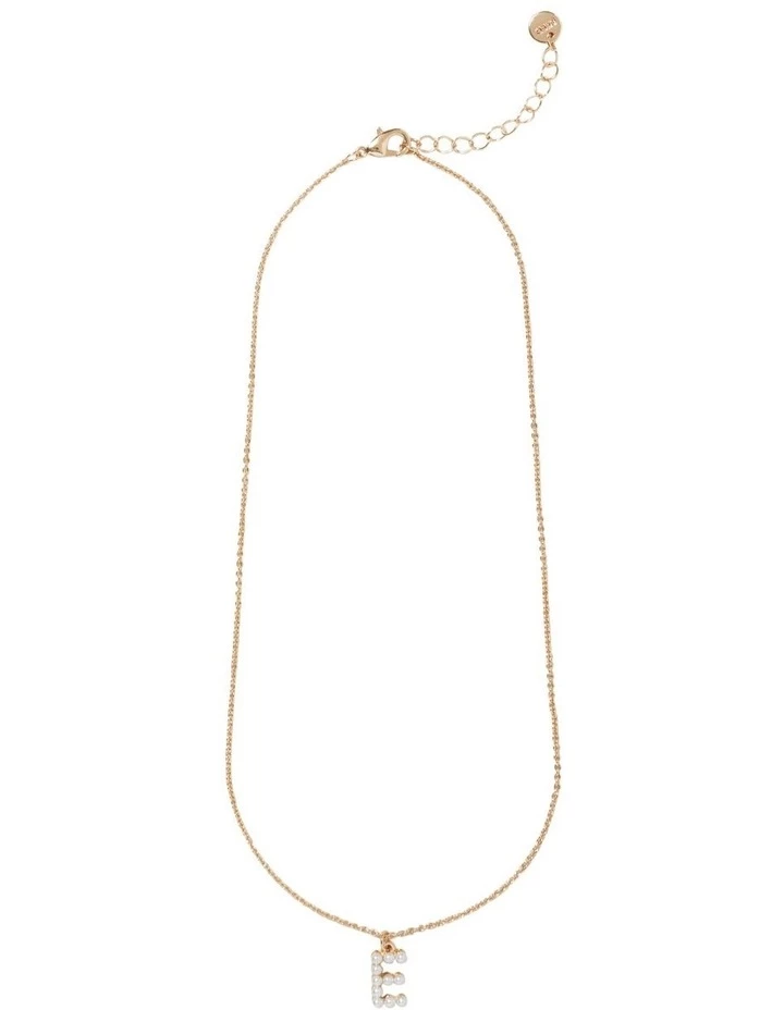 Seed Heritage Pearl Initial Necklace 1 Seed Heritage Pearl Initial Necklace