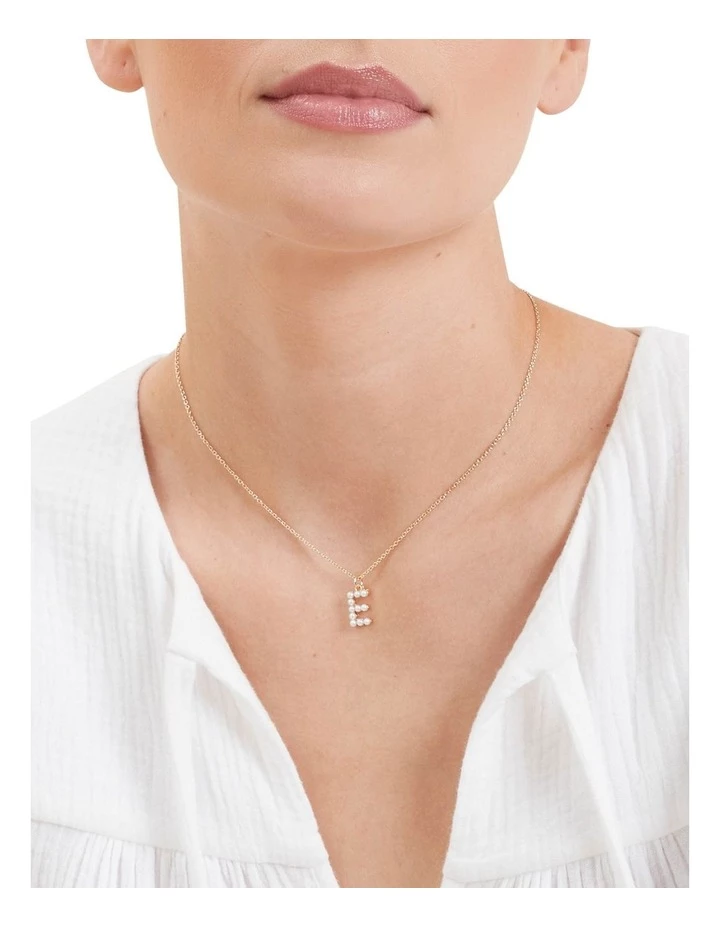 Seed Heritage Pearl Initial Necklace 2 Seed Heritage Pearl Initial Necklace - Image 2