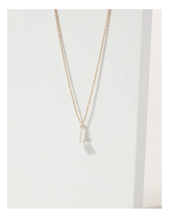 Seed Heritage Pearl Initial Necklace 3 Seed Heritage Pearl Initial Necklace - Image 3