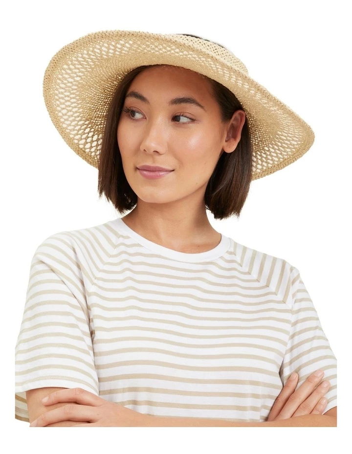 Seed Heritage Cutwork Oatmeal Visor 2 Seed Heritage Cutwork Oatmeal Visor - Image 2