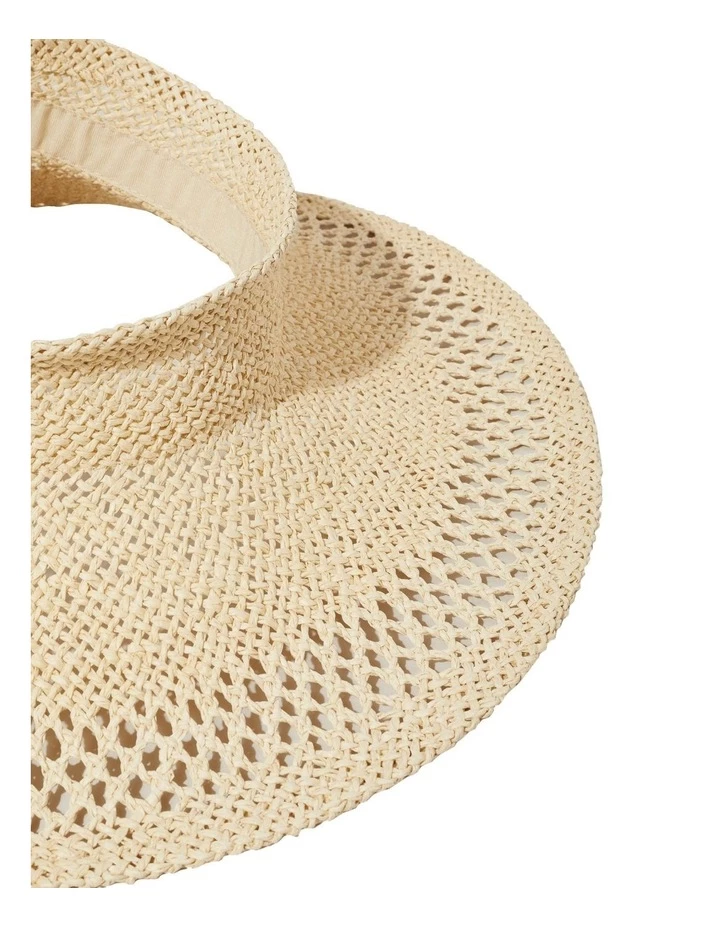 Seed Heritage Cutwork Oatmeal Visor 4 Seed Heritage Cutwork Oatmeal Visor - Image 4