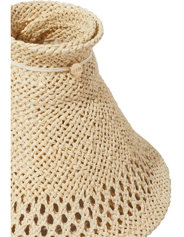 Seed Heritage Cutwork Oatmeal Visor 5 Seed Heritage Cutwork Oatmeal Visor - Image 5