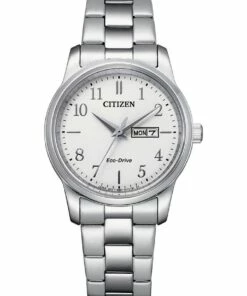 Citizen Eco-Drive 30.8mm White/Stainless Steel Watch EW3260-84A