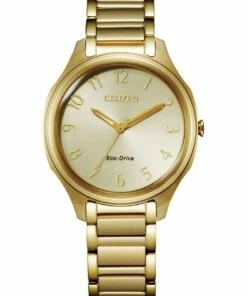 Citizen Eco-Drive 35mm Gold Watch EM0752-54P