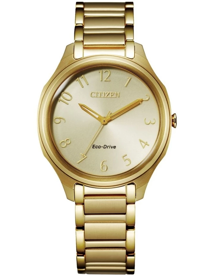 Citizen Eco-Drive 35mm Gold Watch EM0752-54P 1 Citizen Eco-Drive 35mm Gold Watch EM0752-54P