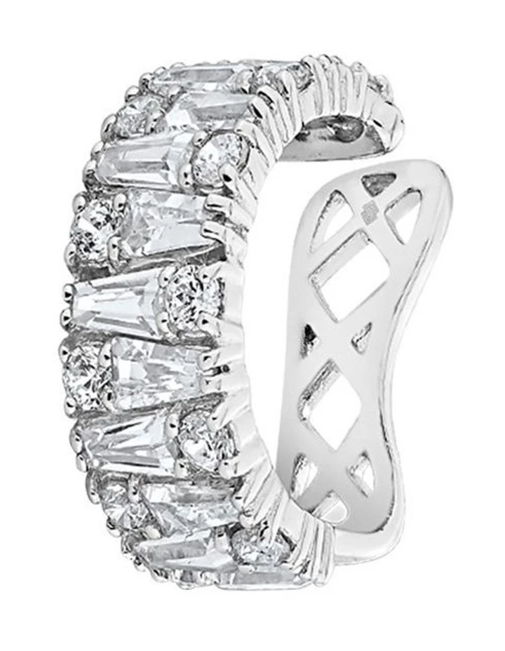 Sally Skoufis Culture Man-Made White Diamond Ear Cuff 1 Sally Skoufis Culture Man-Made White Diamond Ear Cuff