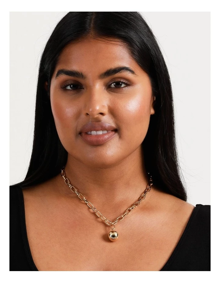 Piper Ball Charm Gold Necklace 3 Piper Ball Charm Gold Necklace - Image 3