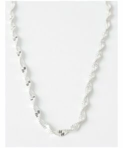 Piper Twist Silver Chain Necklace