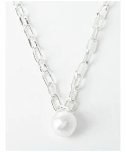 Piper Silver Ball Charm Necklace
