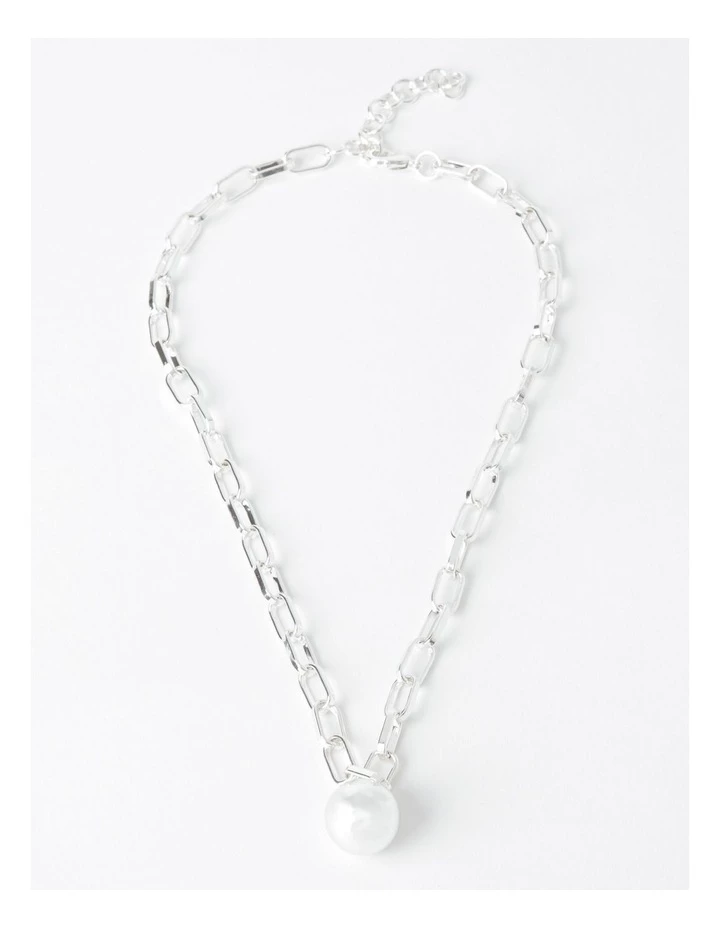 Piper Silver Ball Charm Necklace 2 Piper Silver Ball Charm Necklace - Image 2