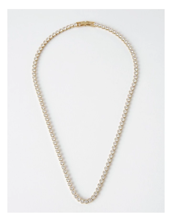 Piper Gold Tennis Necklace 2 Piper Gold Tennis Necklace - Image 2