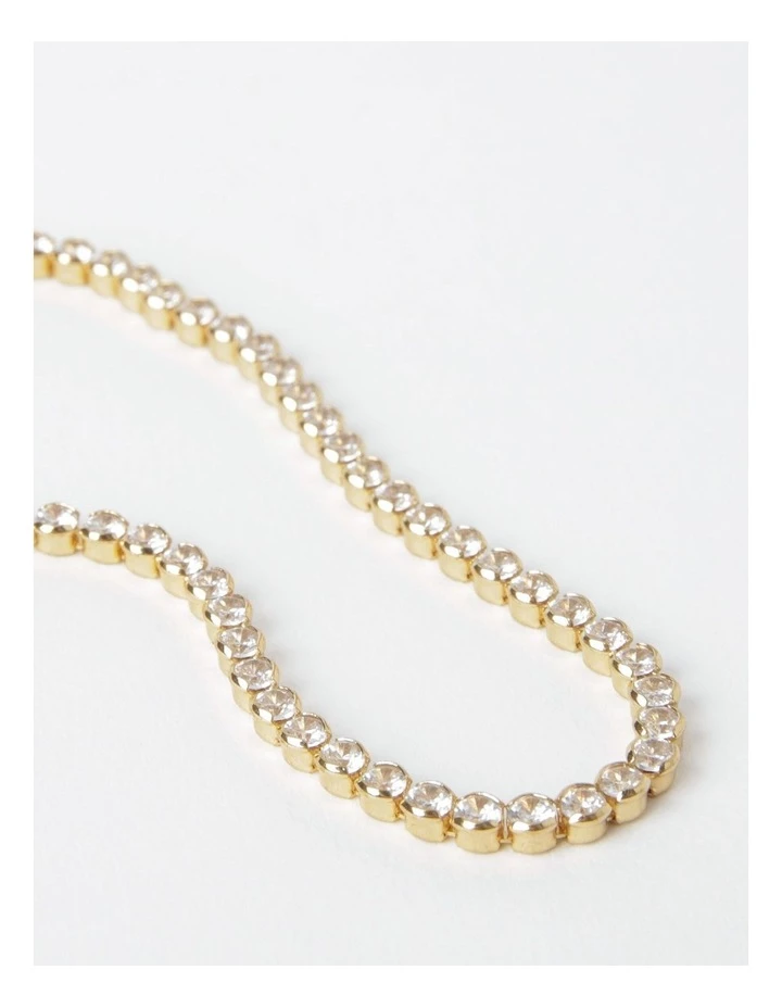 Piper Gold Tennis Necklace 3 Piper Gold Tennis Necklace - Image 3