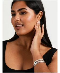 Piper Charm Silver Bangle Set -RAY-BAN Online Store 864045280 4 720x928