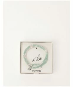 Piper Wish Stretch Silver/Mint Bracelet Set -RAY-BAN Online Store 864045550 3 720x928