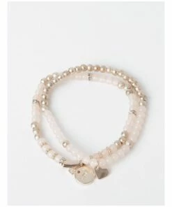 Piper Love Stretch Rose Gold/Blush Bracelet Set