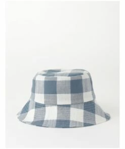 Piper Blue Gingham Bucket Summer Hat
