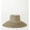 Trent Nathan Wide Brim Black/Natural Boater Hat