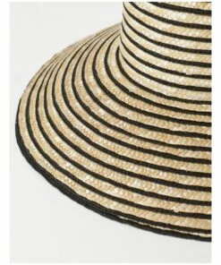 Trent Nathan Wide Brim Black/Natural Boater Hat -RAY-BAN Online Store 864268300 878376700 3 720x928