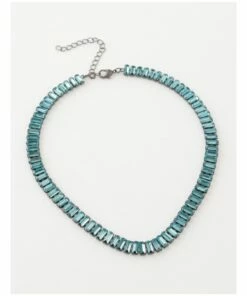 Wayne Cooper Baguette Blue Choker
