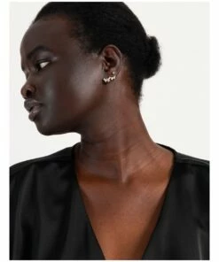 Wayne Cooper Abstract Baguette Gold Stud Earring 6 Wayne Cooper Abstract Baguette Gold Stud Earring -RAY-BAN Online Store 864269290 4 720x928