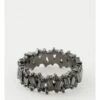Wayne Cooper Baguette Dark Gunmetal Ring