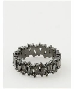 Wayne Cooper Baguette Dark Gunmetal Ring