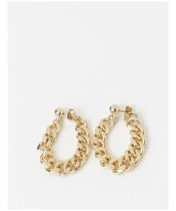 Wayne Cooper Gold Plated Chain Drop Earring