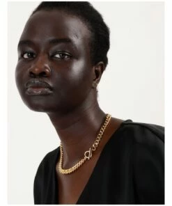 Wayne Cooper Gold Plated Chunky Curb Chain Necklace -RAY-BAN Online Store 864270190 2 720x928