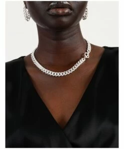 Wayne Cooper Worn Silver Chunky Curb Chain Necklace -RAY-BAN Online Store 864270280 4 720x928