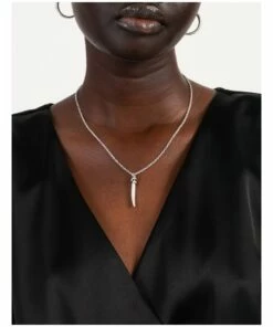 Wayne Cooper Metal Horn Oxidised Silver Pendant Necklace -RAY-BAN Online Store 864271000 4 720x928