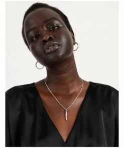 Wayne Cooper Metal Horn Oxidised Silver Pendant Necklace -RAY-BAN Online Store 864271000 6 720x928