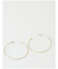 Wayne Cooper Large Oxidised Gold Hoop Earring