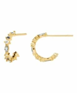 PDPAOLA Ombre 18ct Gold Plated Earrings