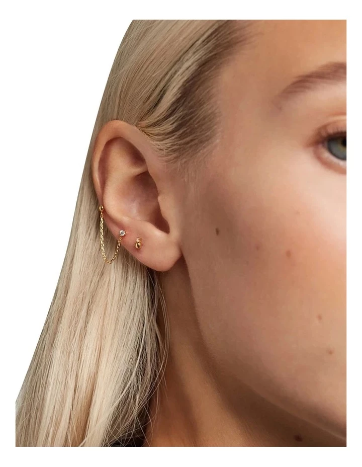 PDPAOLA Musketeer 18ct Gold Plated Earrings 3 PDPAOLA Musketeer 18ct Gold Plated Earrings - Image 3