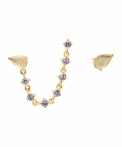 PDPAOLA Joanne 18ct Gold Plated Earrings