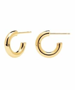 PDPAOLA Mini Cloud 18ct Gold Plated Earrings