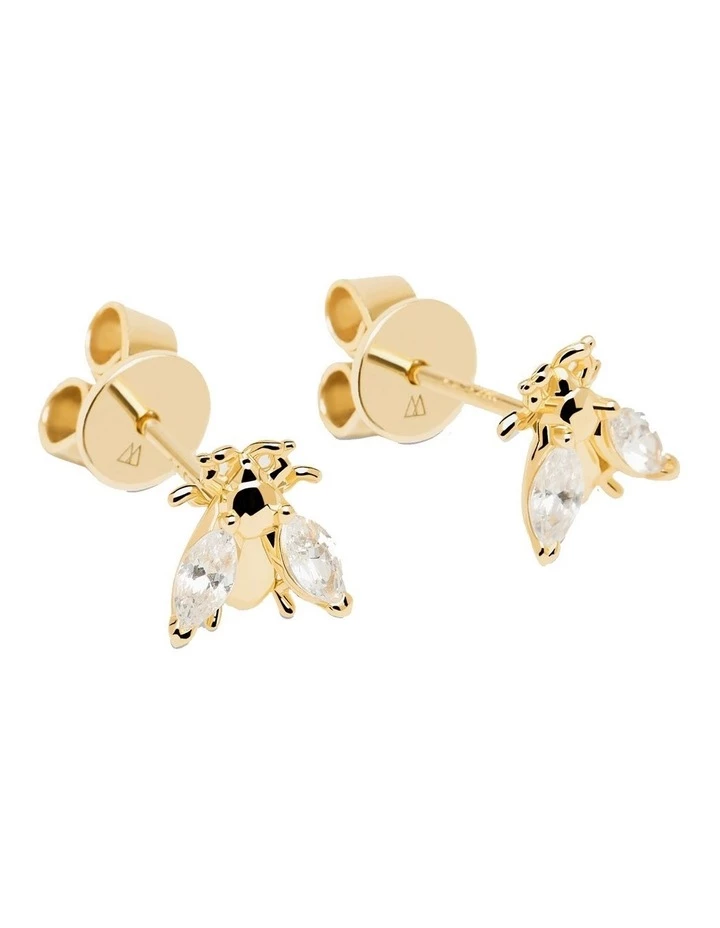 PDPAOLA Buzz 18ct Gold Plated Earrings 2 PDPAOLA Buzz 18ct Gold Plated Earrings - Image 2