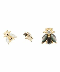 PDPAOLA La Bamba 18ct Gold Plated Earring Bundle