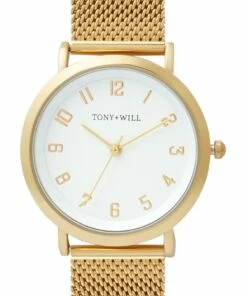TONY+WILL Small Astral Mesh Light Gold TWM009F Watch