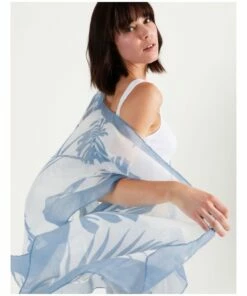 Piper Tropical Print Blue/White Kaftan -RAY-BAN Online Store 866857780 878377060 5 720x928