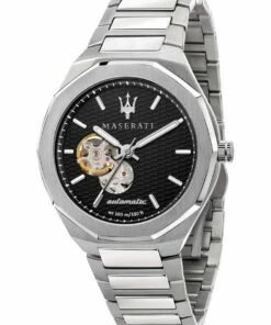 Maserati Stile Automatic 45mm Silver Watch R8823142002