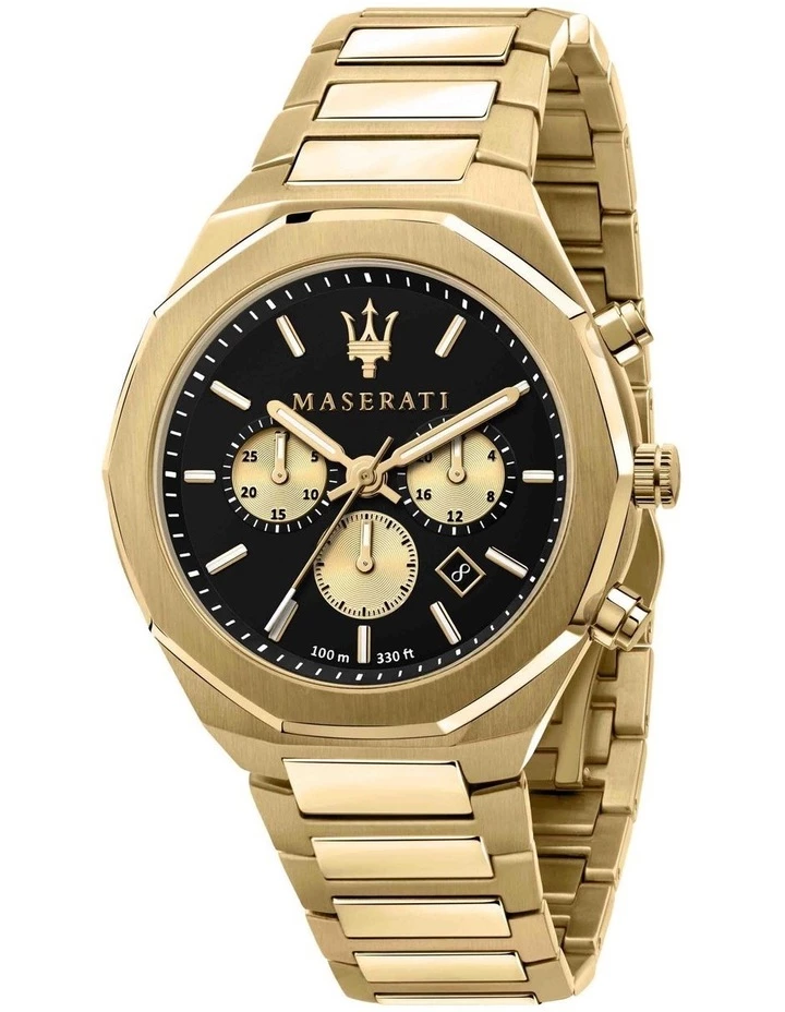Maserati Stile Gold Watch 1 Maserati Stile Gold Watch