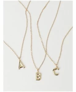 Basque Initials Gold Necklace