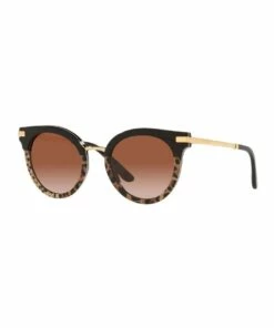 Dolce & Gabbana DG4394 Black/Leo Print Sunglasses