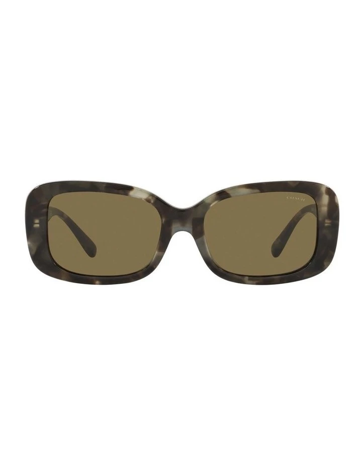 Coach HC8330 C6186 Milky Moss Green Tortoise Sunglasses 2 Coach HC8330 C6186 Milky Moss Green Tortoise Sunglasses - Image 2