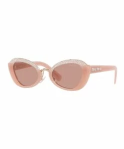 Miu Miu MU 05WS Dark Pink Opal Sunglasses