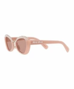 Miu Miu MU 05WS Dark Pink Opal Sunglasses -RAY-BAN Online Store 868450240 3 720x928