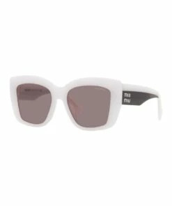 Miu Miu MU 04WS White Opal Sunglasses